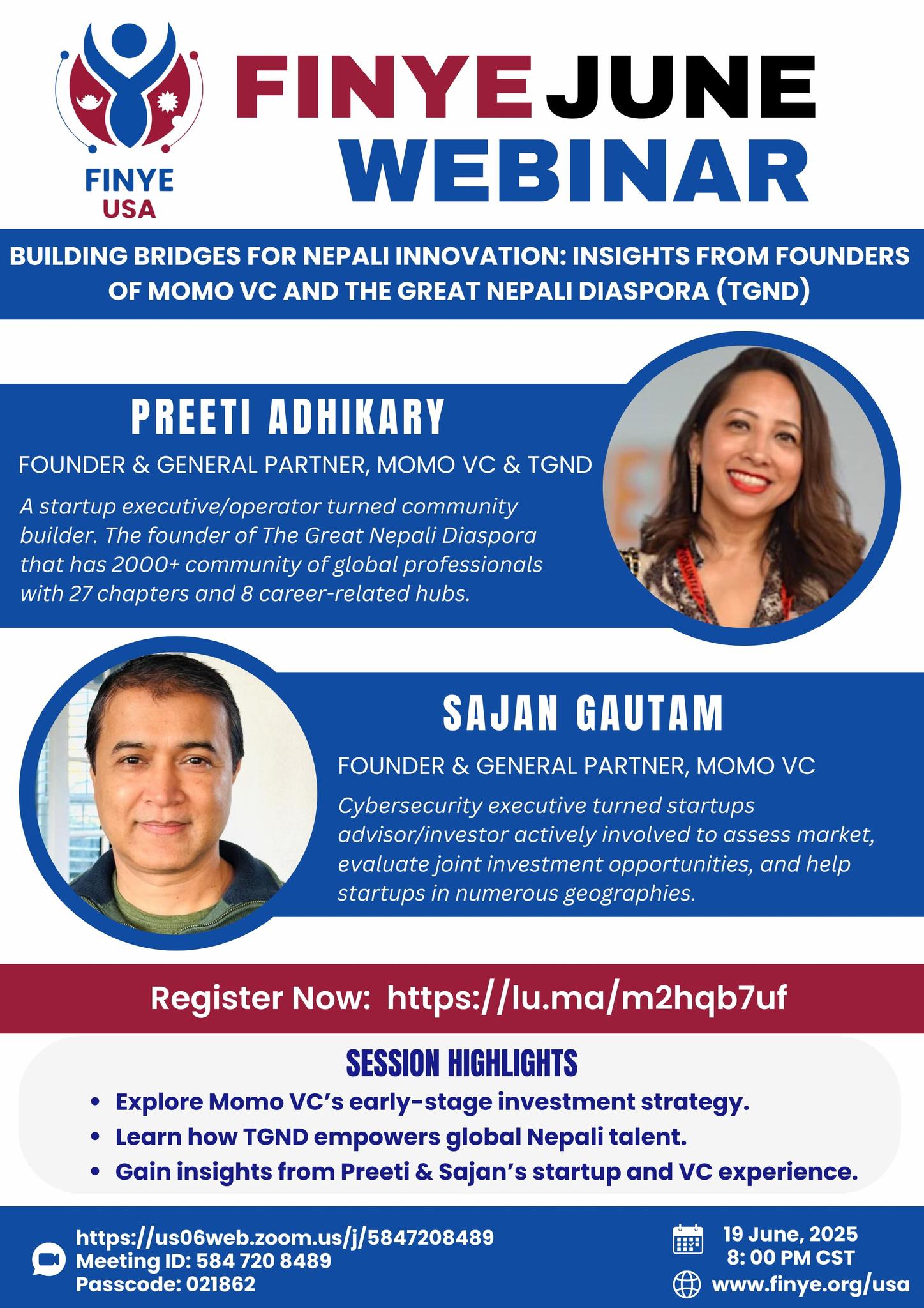 FINYE USA | June 2025 Webinar: Building Bridges for Nepali Innovation