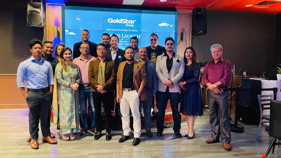 FINYE -USA Team Hosting  Brand Lunch of Goldstar Shoes