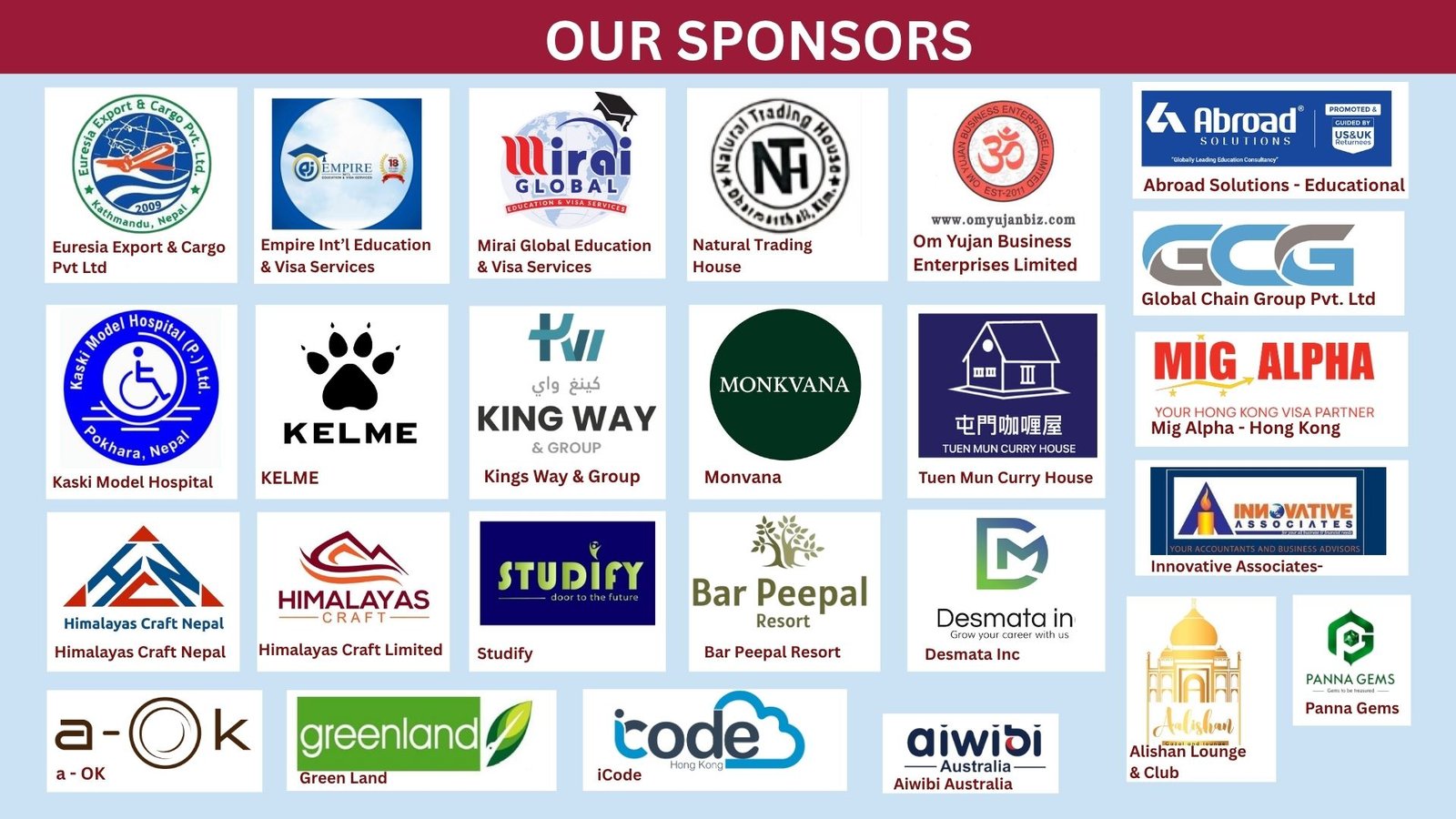 FINYE Gandaki Province Launch Event's Sponsors